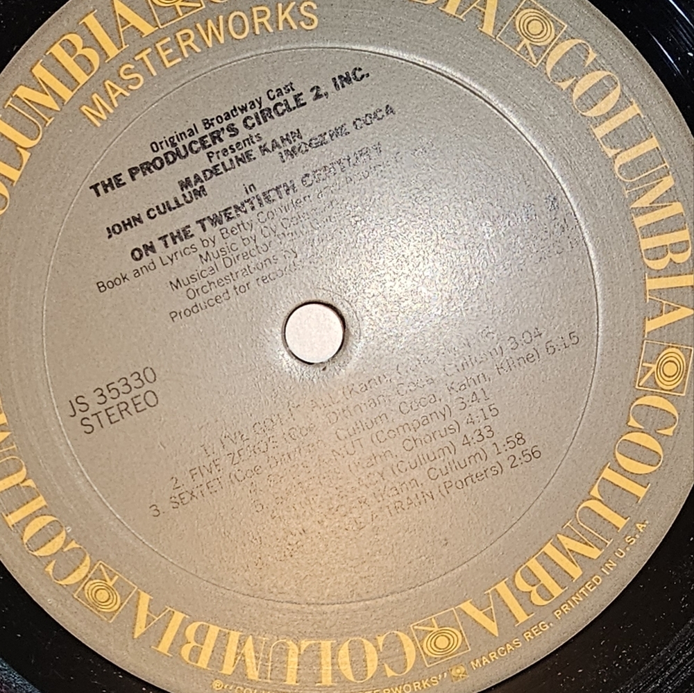 1978‎ original Broadway cast recording vinyl LP of the musical On the Twentieth - Picture 9 of 9
